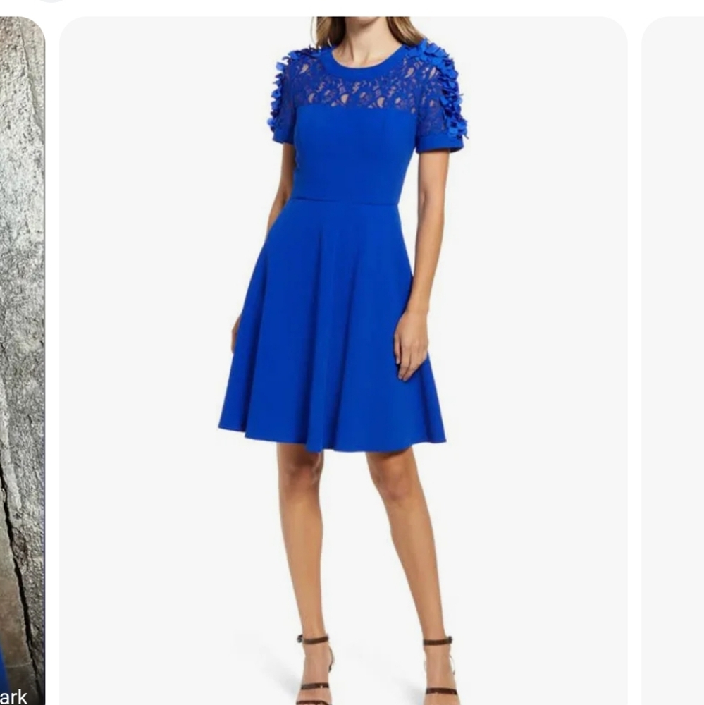 Nwt Shani coctail dress ๐ 14 blue - Picture 1 of 17
